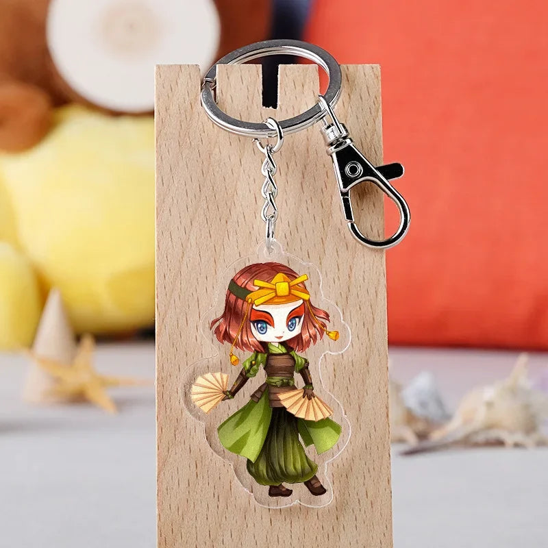 Anime The Last Airbender Avatar Aang Cow Appa Keychain Key Ring Bag Pendant Trinket Key Holder Charm Accessory Car Accessories