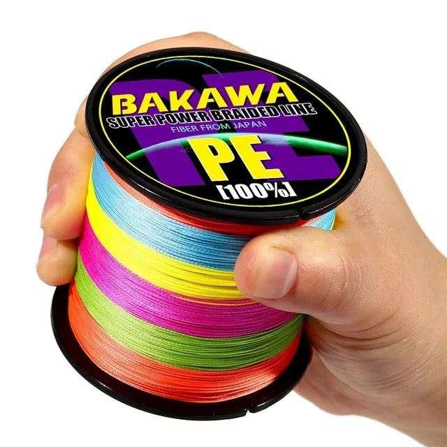 BAKAWA  4 Strands Braided Fishing Lines Multifilament Pesca 100M 300M 500M 1000M Carp Wire Japan Abrasion Resistant Pe Line