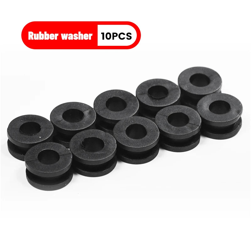 10pcs Motorcycle Rubber Grommets Gasket Kits Bolt Assortment Set Motorcycle Parts For Honda Yamaha Suzuki Motorcycle Grommets