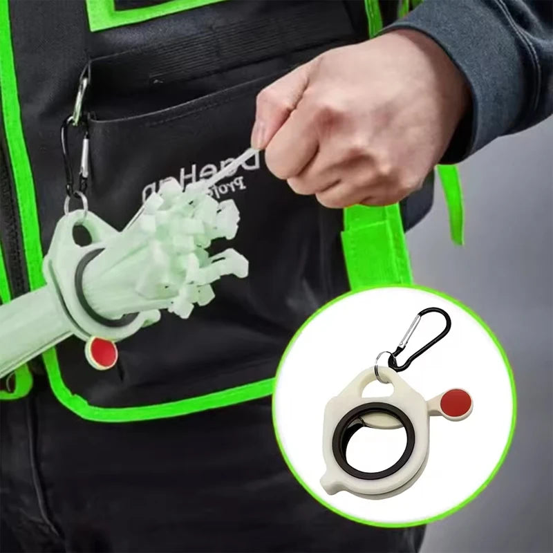 1-10Pcs Fluorescent Cable Tie Organizer Durable Plastic Storage Tools Portable Tie Holder Practical Wiring Cable Strap Organizer