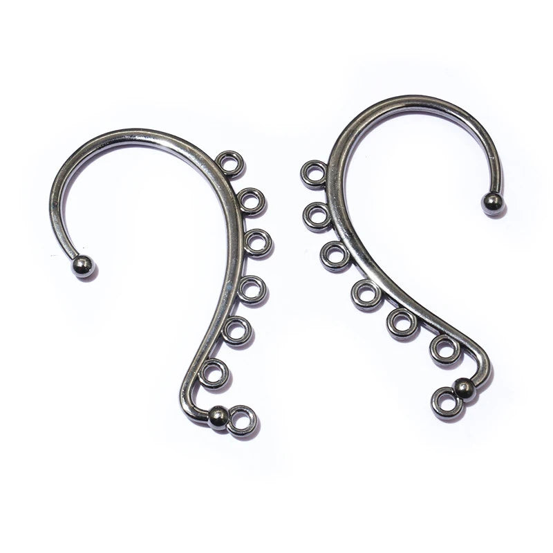 10pcs 60x36mm DIY Earrings Hair Jewelry Making Gold Silver Color Wedding Accessories Copper Metal Bridal Hair Combs Findings