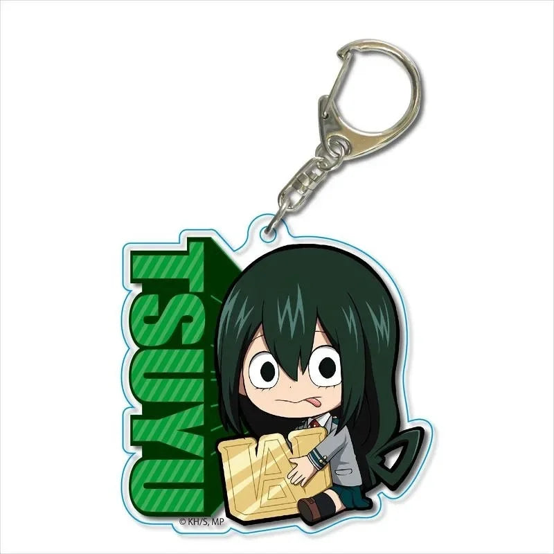 Anime My Hero Academia Keychain Acrylic Men Car Accessories Pendant Cosplay for Women Cute Bag Acrylic KeyRing Gift Trinket Fans