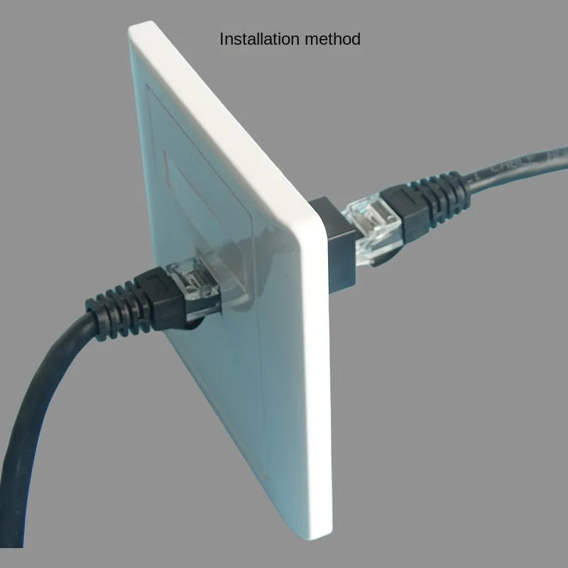 5-piece white 86 type network, Category 6 Gigabit computer, 1-4 ports, RJ45 CAT.6 female direct plug wall mounted panel