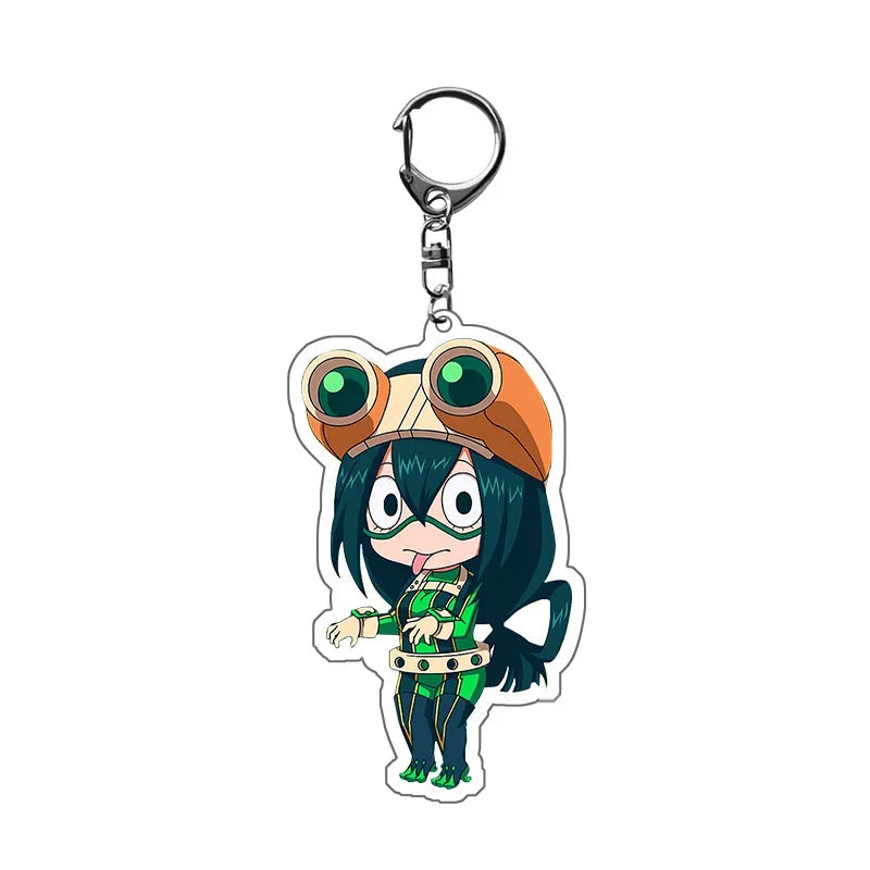 Anime My Hero Academia Keychain Acrylic Men Car Accessories Pendant Cosplay for Women Cute Bag Acrylic KeyRing Gift Trinket Fans