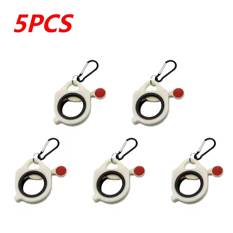 1-10Pcs Fluorescent Cable Tie Organizer Durable Plastic Storage Tools Portable Tie Holder Practical Wiring Cable Strap Organizer