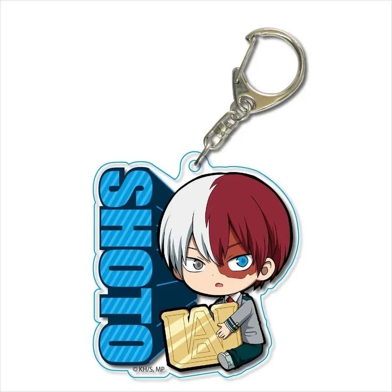 Anime My Hero Academia Keychain Acrylic Men Car Accessories Pendant Cosplay for Women Cute Bag Acrylic KeyRing Gift Trinket Fans