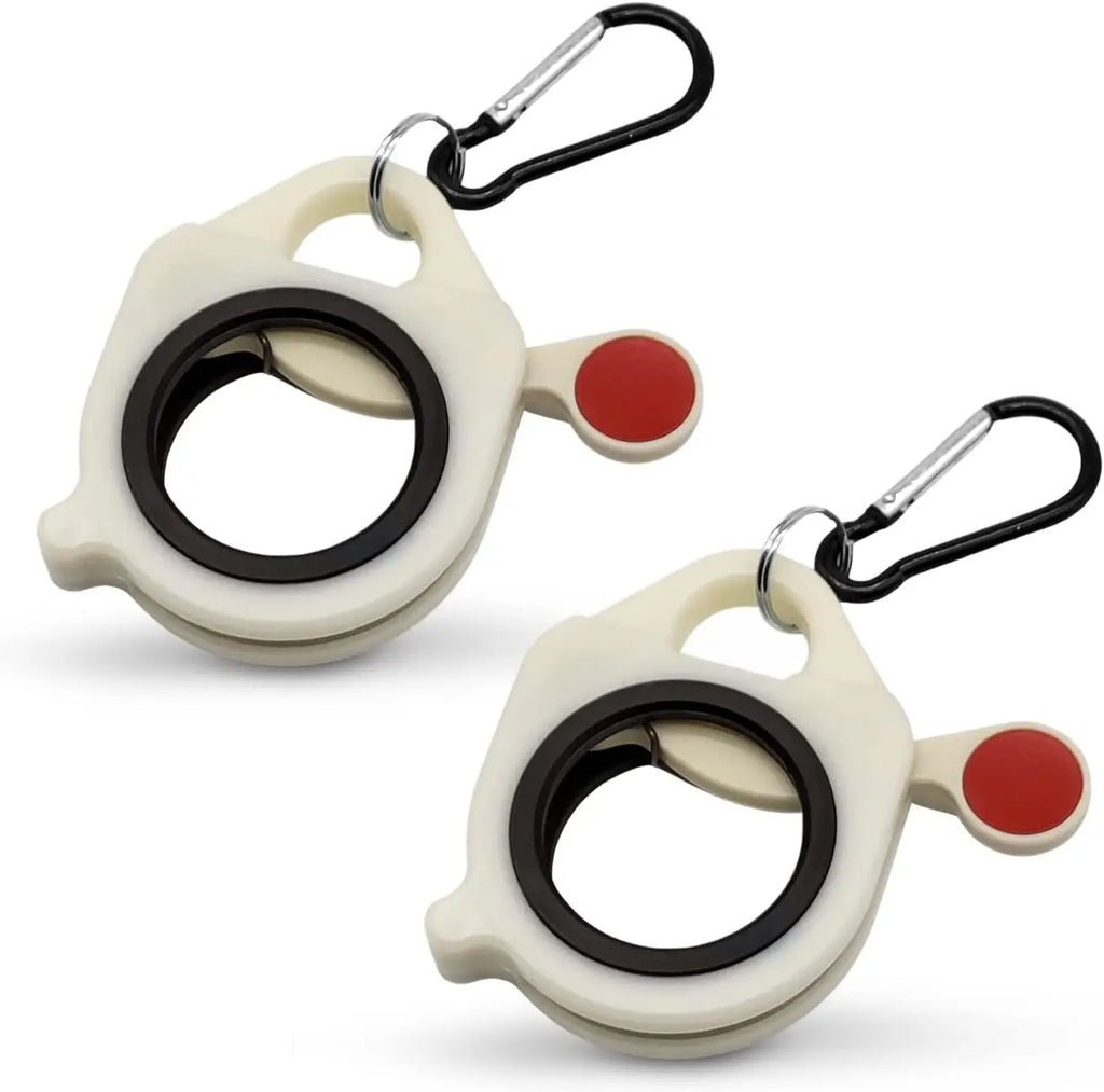 1/10pcs Portable Cable Tie Organizer with Keyring Fluorescent Storage Cable Tie Holders Square Rectangle Wiring Storage Buckle