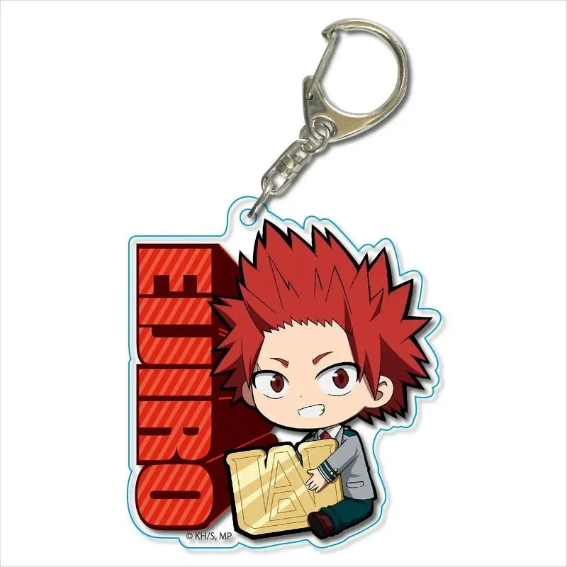 Anime My Hero Academia Keychain Acrylic Men Car Accessories Pendant Cosplay for Women Cute Bag Acrylic KeyRing Gift Trinket Fans