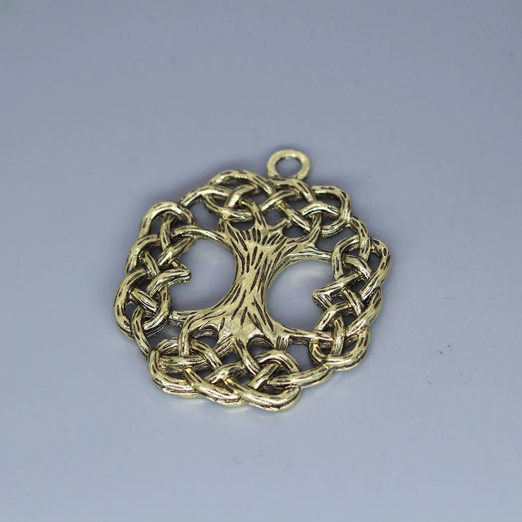 3Pcs/lot  Yggdrasil Tree of Life Ash Tree World  Charm Pendant For DIY Necklace Earrings Handmade Jewelry Making