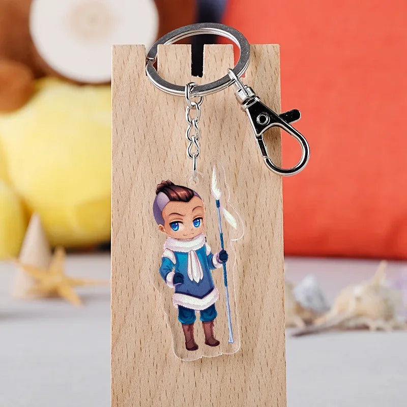 Anime The Last Airbender Avatar Aang Cow Appa Keychain Key Ring Bag Pendant Trinket Key Holder Charm Accessory Car Accessories