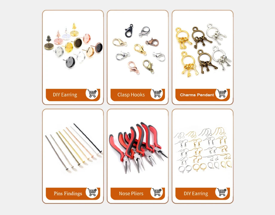 10pcs 60x36mm DIY Earrings Hair Jewelry Making Gold Silver Color Wedding Accessories Copper Metal Bridal Hair Combs Findings