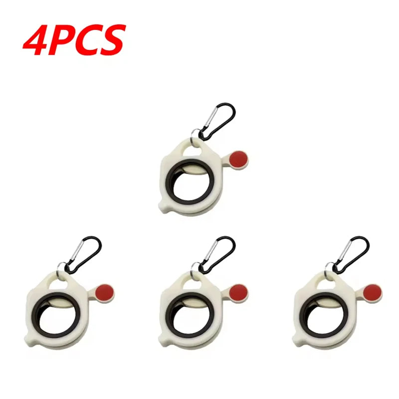 1-10Pcs Fluorescent Cable Tie Organizer Durable Plastic Storage Tools Portable Tie Holder Practical Wiring Cable Strap Organizer