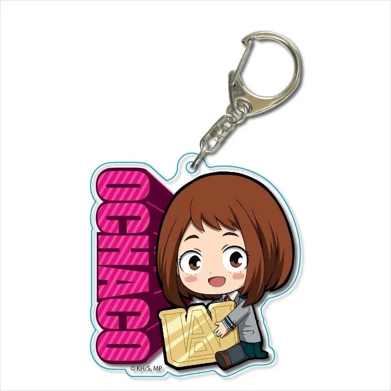 Anime My Hero Academia Keychain Acrylic Men Car Accessories Pendant Cosplay for Women Cute Bag Acrylic KeyRing Gift Trinket Fans
