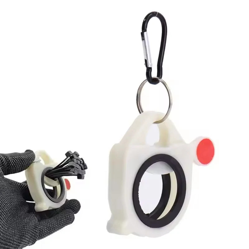 1-10Pcs Fluorescent Cable Tie Organizer Durable Plastic Storage Tools Portable Tie Holder Practical Wiring Cable Strap Organizer