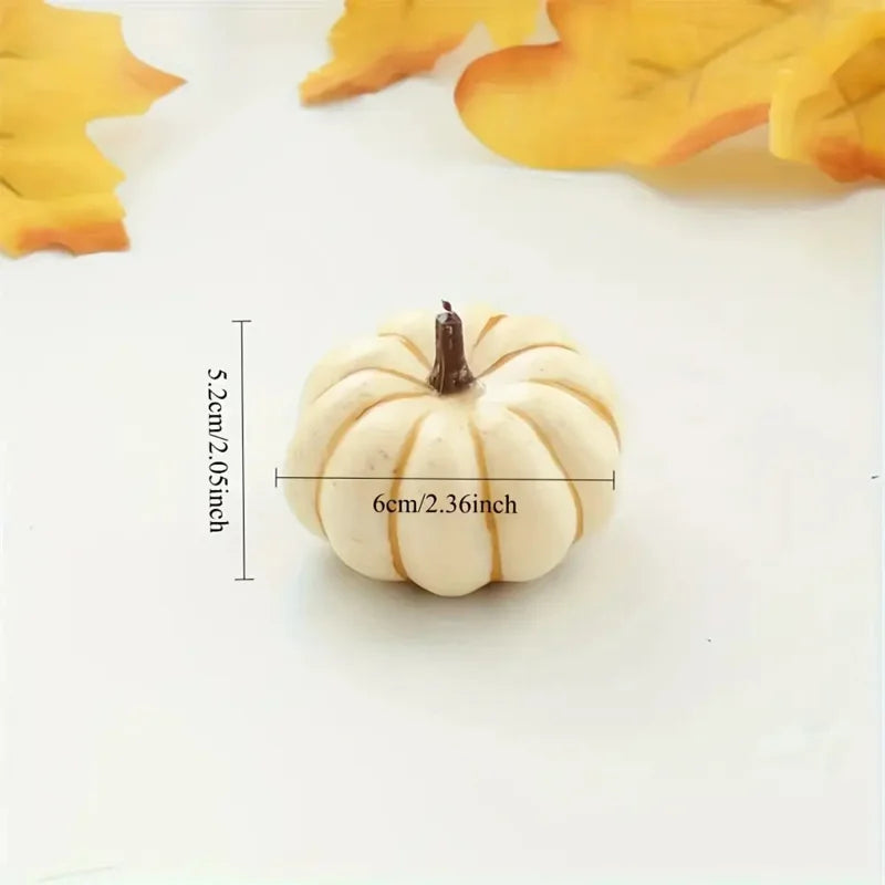 9Pcs Artificial Pumpkin Halloween Decorations for Home Mini Fake Pumpkin Autumn Harvest Party Thanksgiving Ornaments Props