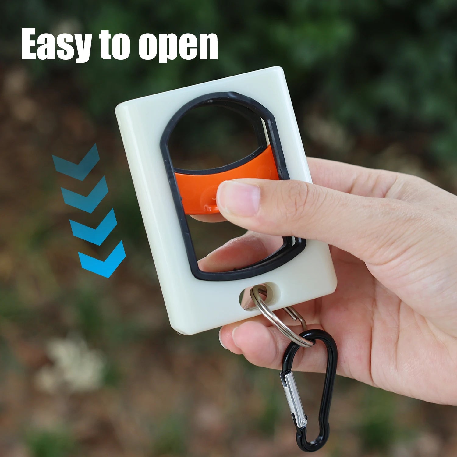 1/10pcs Portable Cable Tie Organizer with Keyring Fluorescent Storage Cable Tie Holders Square Rectangle Wiring Storage Buckle