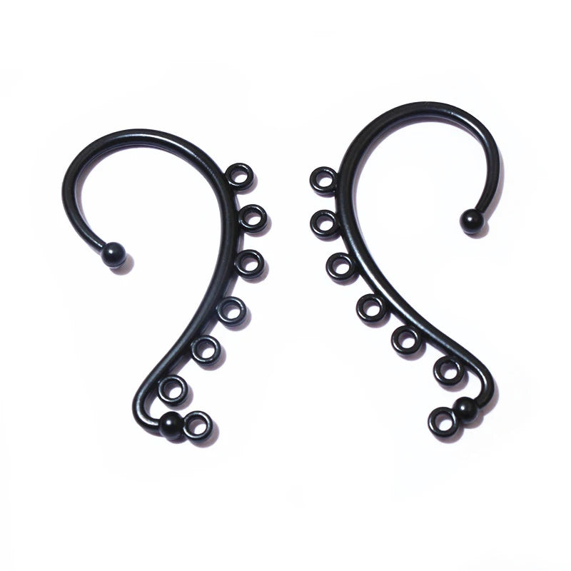 10pcs 60x36mm DIY Earrings Hair Jewelry Making Gold Silver Color Wedding Accessories Copper Metal Bridal Hair Combs Findings