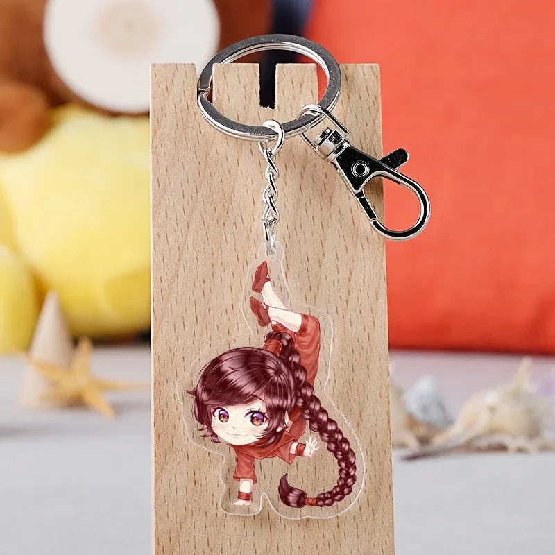 Anime The Last Airbender Avatar Aang Cow Appa Keychain Key Ring Bag Pendant Trinket Key Holder Charm Accessory Car Accessories