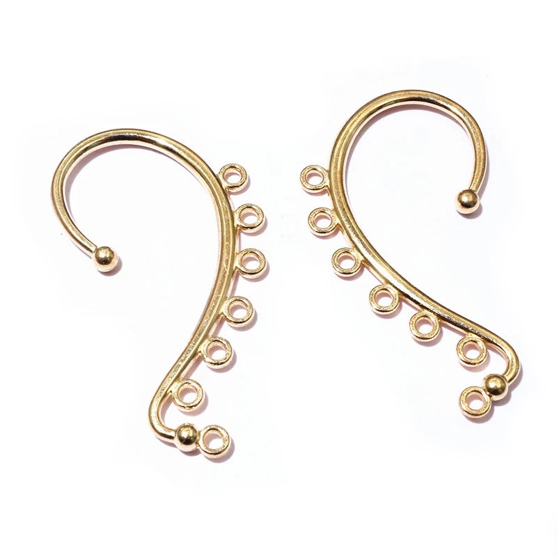 10pcs 60x36mm DIY Earrings Hair Jewelry Making Gold Silver Color Wedding Accessories Copper Metal Bridal Hair Combs Findings